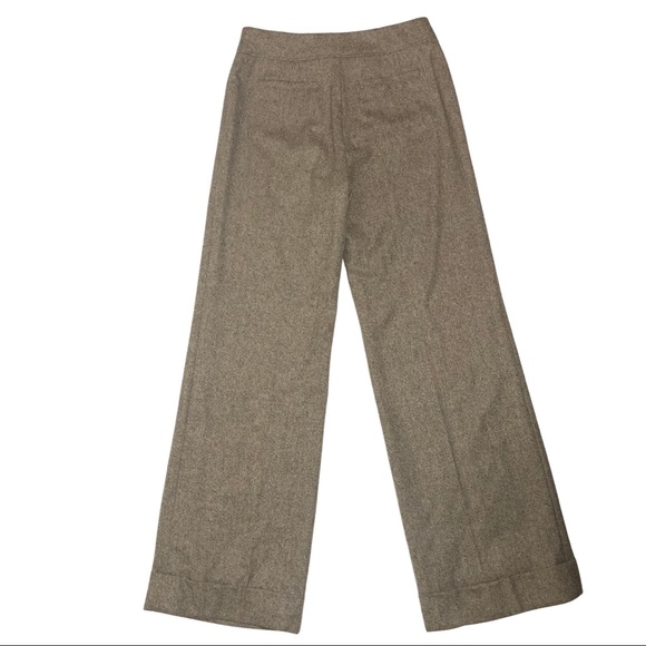 Ann Taylor Wide Leg Flat Front Wool Blend Trousers Sz 8 - Picture 3 of 9